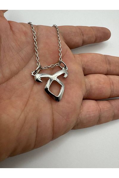 Herşey Nota Deadly Instruments City Bones Figured Unisex Necklace – Metal Jewelry with 60 cm Chain