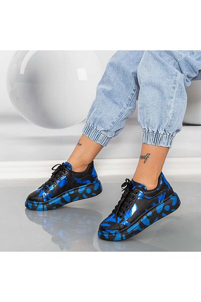 mei Pantofi Sport Dama XC20 Negru-Albastru