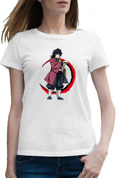 OEM Tricou femei Demon Slayer Giyu Tomioka Anime Manga