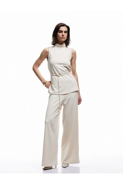 Koton Regular Waist Regular Fit Long Wide Leg Palazzo Pants
