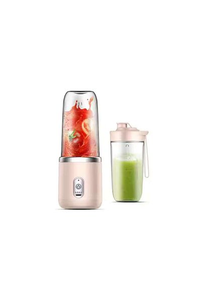 OEM Mini portable electric blender, 6 stainless steel blades, rechargeable USB, 400 ml, for smoothies an
