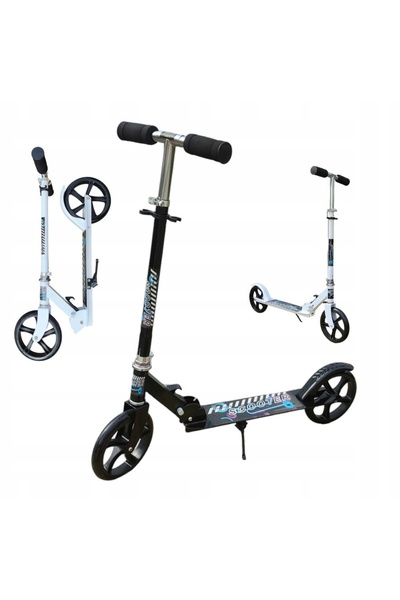 Azaris TROTENIȚĂ CU ROȚI MARI PENTRU ADULȚI TROTENIȚĂ CU 2 ROȚI 20cm PLIABILĂ CU FRÂNĂ