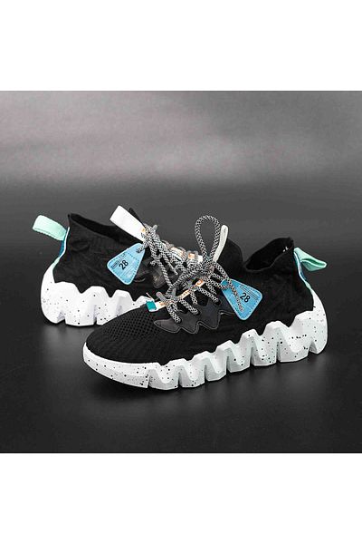 mei Men's Sports Shoes LGMB3 Black-White