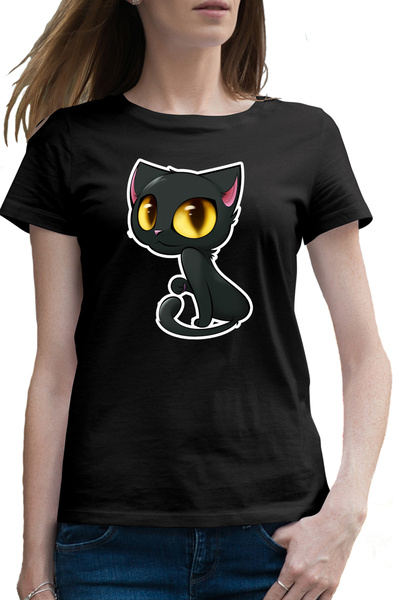 OEM Tricou femei Cartoon Cat Cute Miau