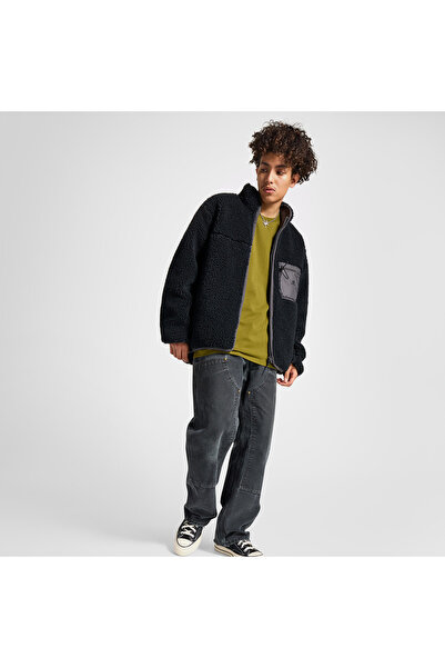 Converse Classic Erkek Dik Yaka Çift Taraflı Siyah Ceket