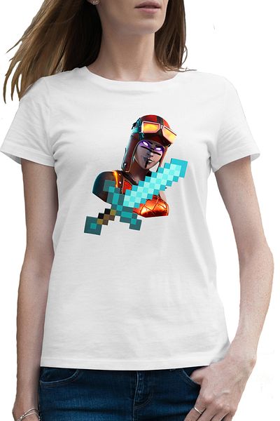 OEM Tricou femei Blaze Fortnite Minecraft Diamond Sabie