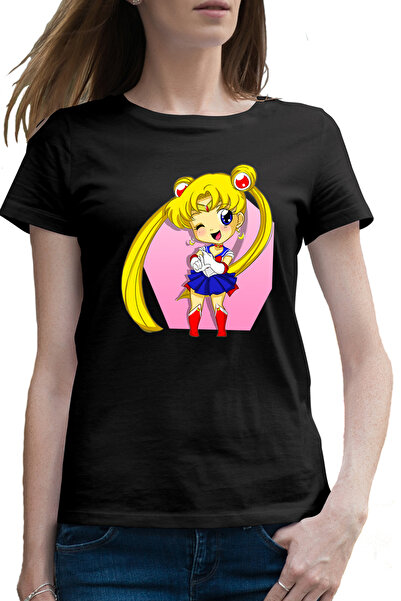 OEM Tricou femei Sailor Moon Chibi Bebe Anime Manga