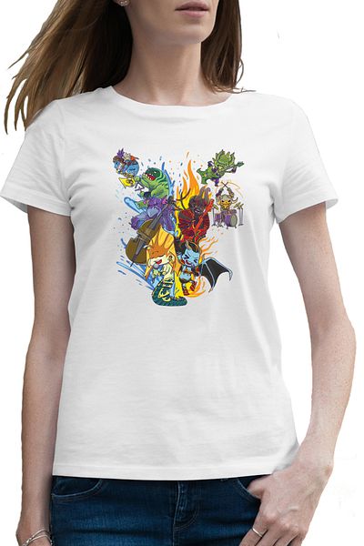 OEM Tricou femei Dota 2 Party Heroes Video Game Dota2