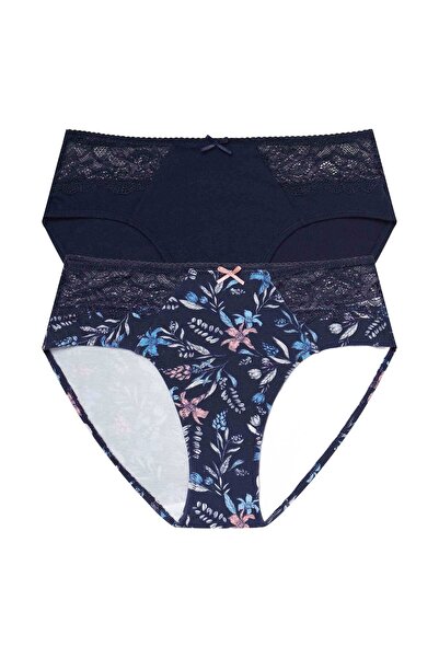 Henderson Funcționalitate chiloți pentru femei & design senzual & aspect estetic & imprimeu floral & 2 buc | Hally