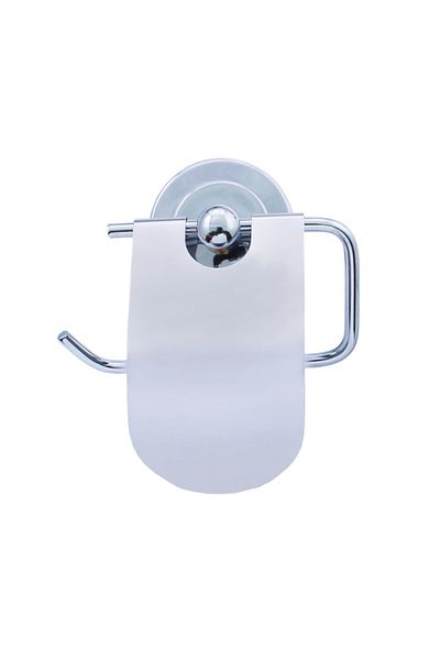 flores Metal toilet paper holder, adhesive mount, 203DY, shiny chrome, 120 mm