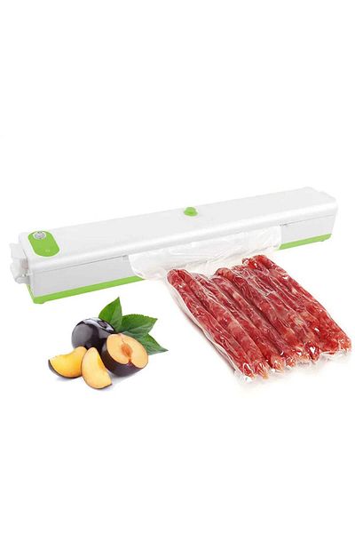 trendyhome Food and Object Vacuum Sealer, Wet/Dry/Soft Vacuum, 90W, 220V, Portable, White/Green, TENO1311