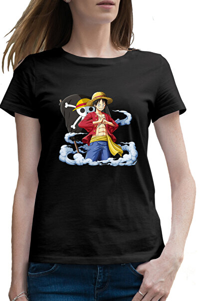 OEM Tricou femei One Piece Steag Pirati Monkey D Luffy