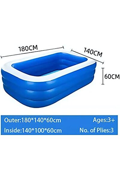 Hexar ® Inflatable Swimming Pool Kiddie Pool Large Size Blow Up Swimming Pool for Family Adults Kids