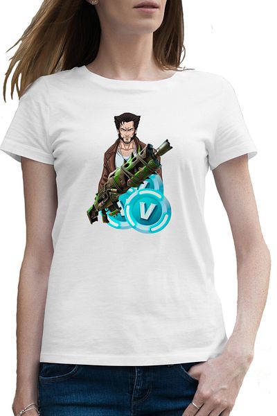 OEM Tricou femei Wolverine Logan Fortnite VBucks Epic