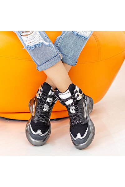 mei Pantofi Sport Dama cu Platforma SZ251 Black