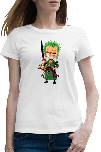 OEM Tricou femei Roronoa Zoro Chibi One Piece Bebe Samurai Ninja