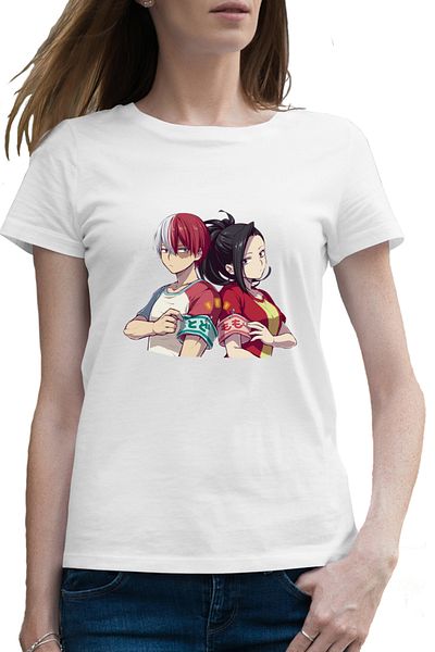 OEM Tricou femei Hero Academia Todoroki Momo Love Couple Anime