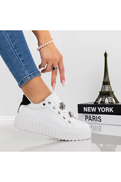 Givana Pantofi Sport Dama cu Platforma PC219 Negru