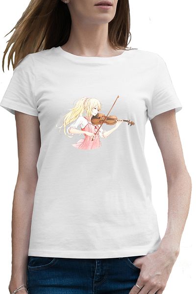 OEM Tricou femei Vioara Your Lie in April Dragobete Valentines Day