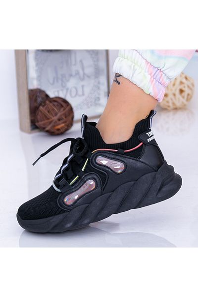 mei Women's Sports Shoes XJ33 Black