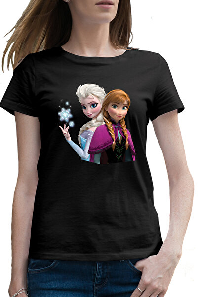 OEM Tricou femei Disney Frozen Surori Elsa Ana Printese