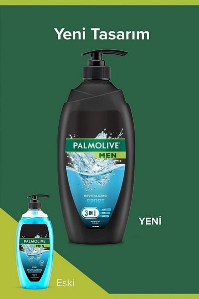 Palmolive Men Sport 3 in 1 Shower Gel & Shampoo – Face, Body and Hair Cleansing – 750 ml