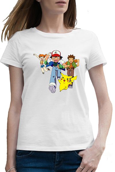 OEM Tricou femei Pokemon Ash Brook Card Sword
