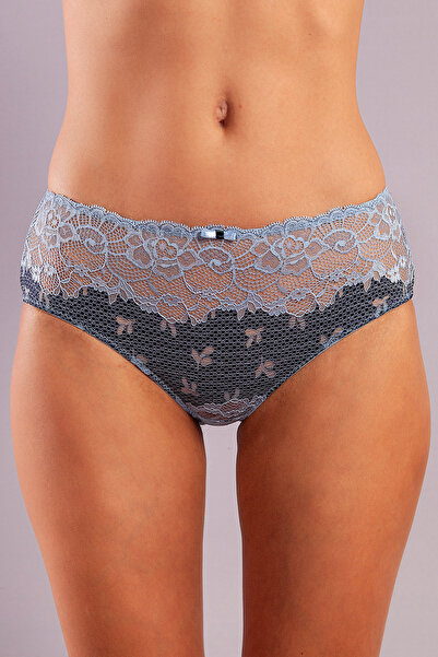 ETİLER COLLECTION Golshan Gilda Control Slip, Women's Lace Blue Panties