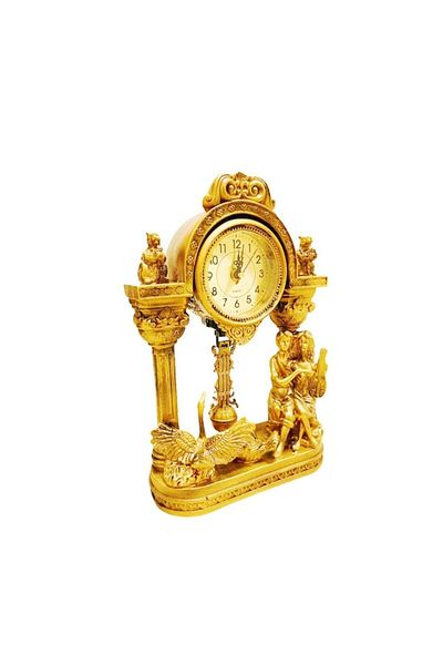 BLA BLA FOAM Golden Clock in Baroque Style