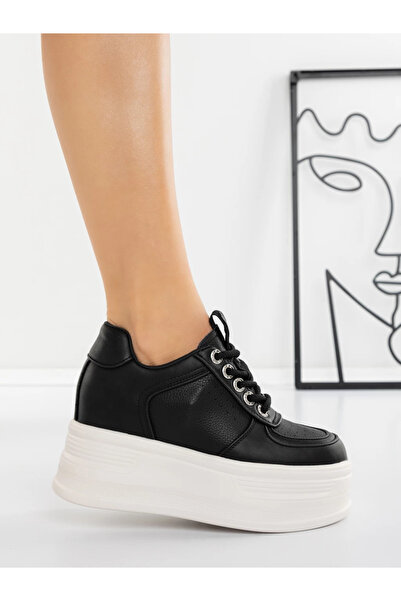 Pantoful Pantofi Sport Dama cu Platforma 5SJN3 Negru