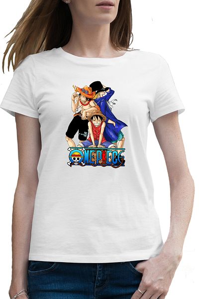 OEM Tricou femei One Piece Luffy Portgas Sabo Prieteni Gasca