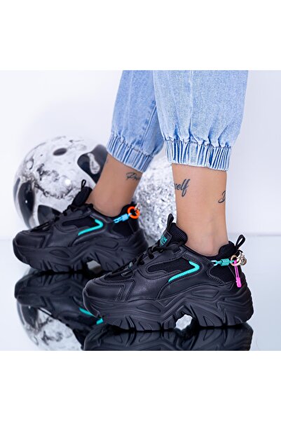 mei Pantofi Sport Dama cu Platforma WL118 Negru