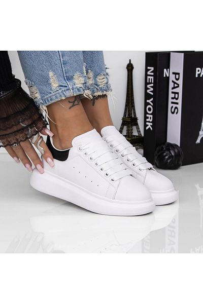 mei Women's Sneakers 617X Black-White
