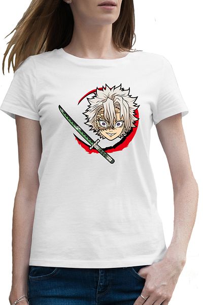 OEM Tricou femei Demon Slayer Sanemi Bebe Samurai