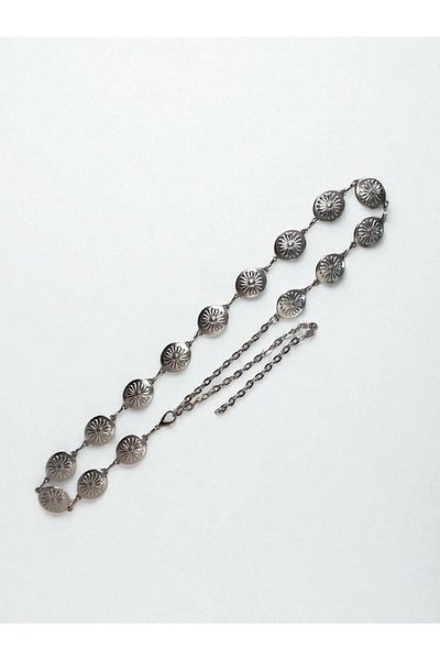 Kemerix Women's Silver Plate Original Tarnish Chain Belt