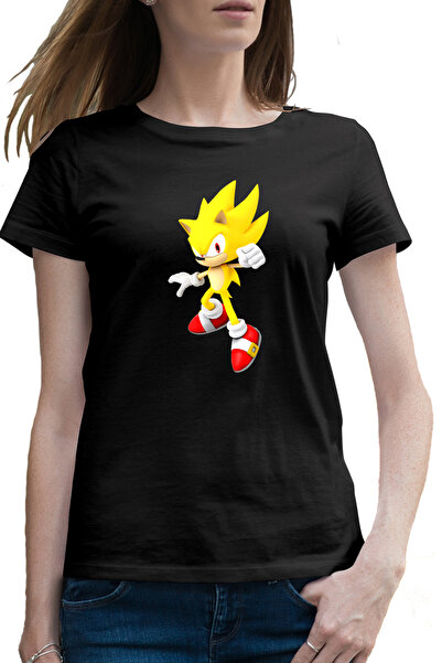 OEM Tricou femei Super Sonic the Hedgehog Desene Animate Cartoon