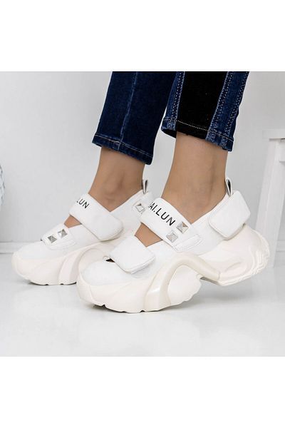 mei Women's Sports Shoes 3WL77 White