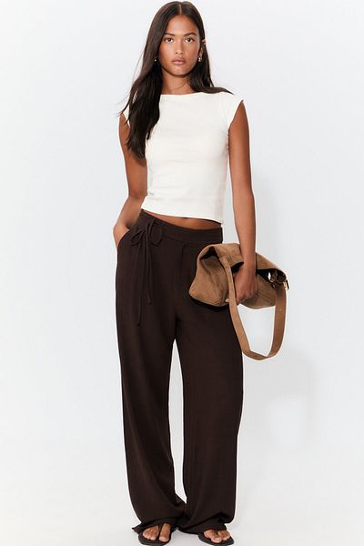 Stradivarius Basic boatneck T-shirt