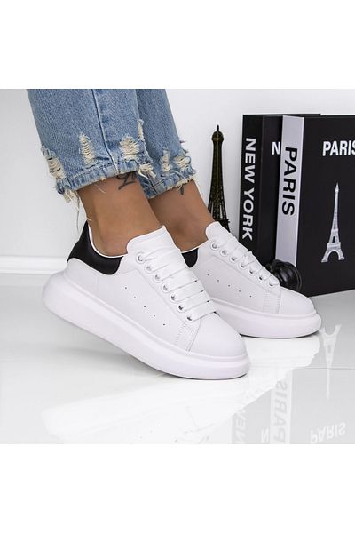 mei Women's Sneakers 617X Black-White
