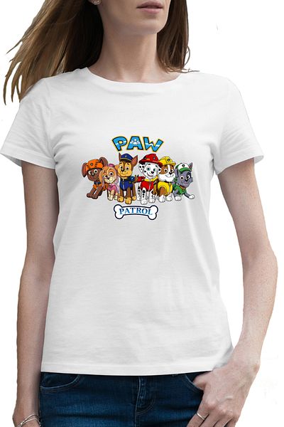 OEM Tricou femei Paw Patrol Tot Echipajul Catelusi Politisti