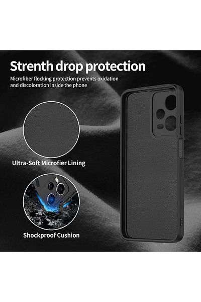 ALC MOBILE Soft Touch Case, slim, ALC Mobile, anti-shock, compatible with Motorola G54, Black Tpu