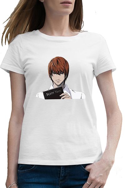 OEM Tricou femei Death Note Kira Light Yagami Killer Ispita