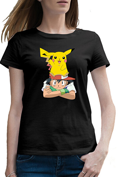 OEM Tricou femei Pokemon Go Ash Pikachu Detective