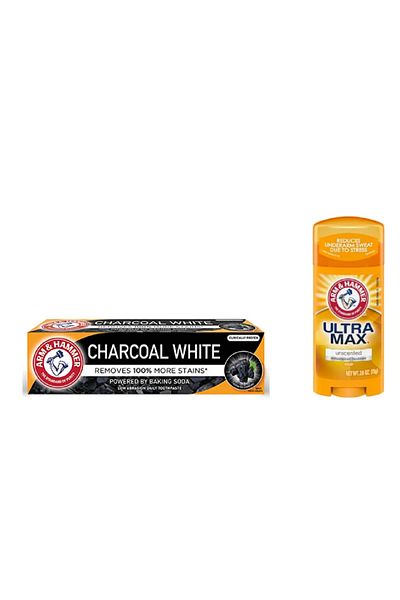Arm&Hammer White Charcoal Whitening Toothpaste 75ml + Ultra Max Unscented Antiperspirant Stick 73 Gr