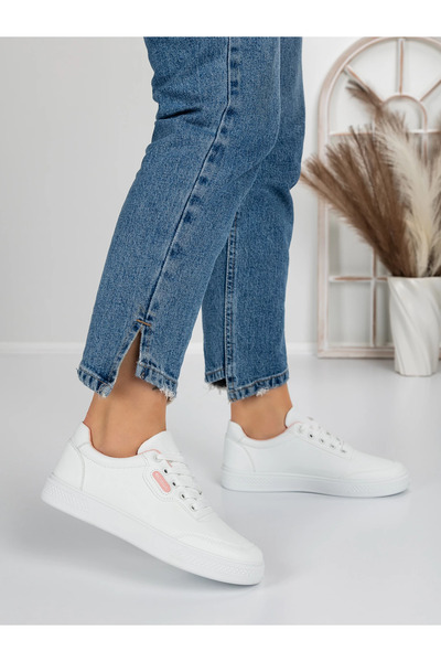 FASHION Pantofi Sport Dama 926 Alb-Roz