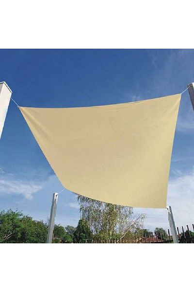 OEM Panza de umbrire patrata, dimensiune 3x3 m, Bej