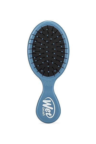 Wet Brush فرشاة شعر صغيرة لفك تشابك الشعر باللون الأزرق