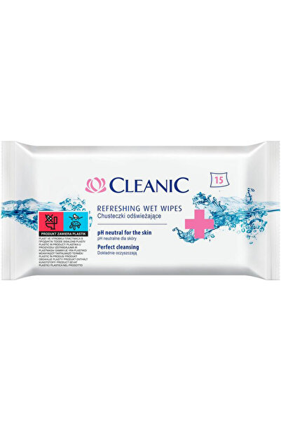 Cleanic Set 15 servetele umede antibacteriene