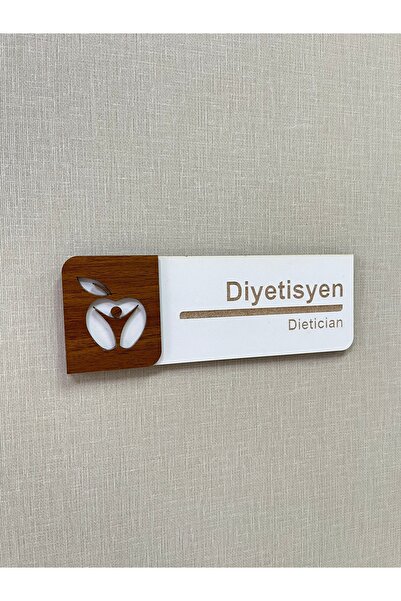PP DİYETİSYEN Ofis Oda Kapı isimliği Yönlendirme Tabelası Levhası