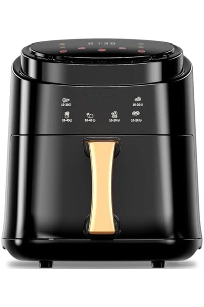 Türkiye مقلاة هوائية كبيرة جدًا JD689B - شاشة لمس رقمية، سعة كبيرة جدًا، 6 إع...